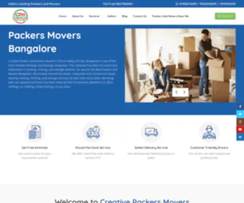 Creativepackersmovers.com(Creative Packers and Movers) Screenshot