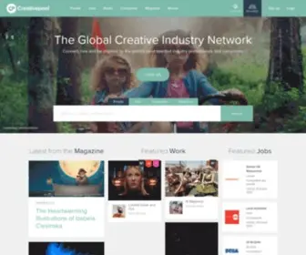 Creativepool.co.uk(The Creative Industry Network) Screenshot