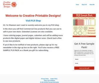 Creativeprintabledesigns.com(Creative Printable Designs) Screenshot