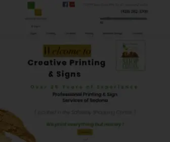 Creativeprintingsedona.com(Printer Sedona AZ) Screenshot