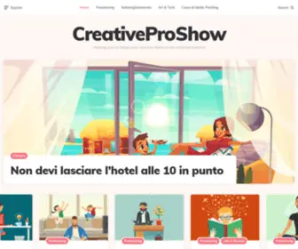Creativeproshow.com(CreativeProShow Leading Creative Community for Freelancer) Screenshot
