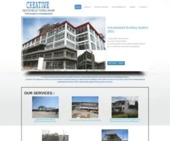 Creativeptsb.com(Creative Precast) Screenshot