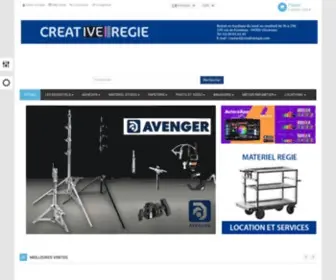 Creativeregie-Boutique.fr(Vente de Manfrotto) Screenshot