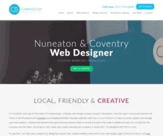 Creativescript.co.uk(Web design) Screenshot