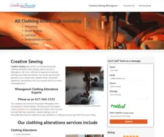 Creativesewing.co.nz(Creative Sewing) Screenshot