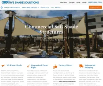 Creativeshadesolutions.com(Shade Structures and Shade Sail Canopy) Screenshot