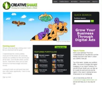 Creativeshake.com(Art Jobs) Screenshot