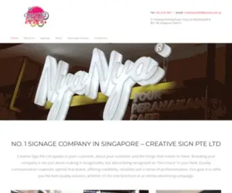 Creativesign.sg(Signage singapore) Screenshot