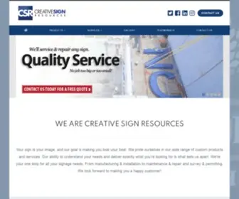 Creativesignresources.com(Creative Sign Resources Website) Screenshot