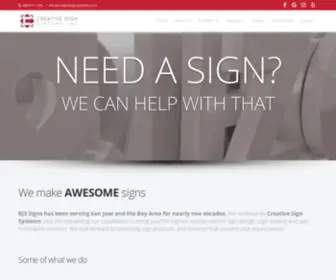 Creativesignsystems.com(Creative Sign Systems) Screenshot