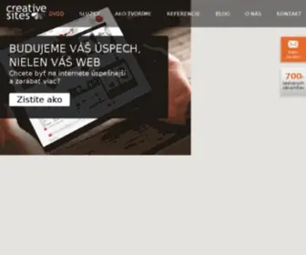 Creativesites.sk(Úspešný biznis na kvalitných základoch) Screenshot