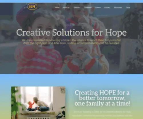 Creativesolutionsforhope.com(Behavioral Health Services) Screenshot