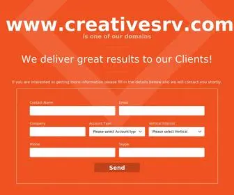 Creativesrv.com(Contact Us) Screenshot