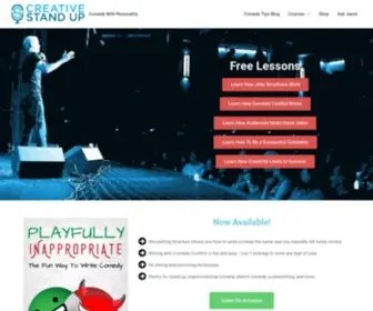 Creativestandup.com(How to Be a Comedian Blog) Screenshot