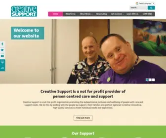 Creativesupport.co.uk(Creative Support is a not) Screenshot