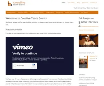 Creativeteamevents.com(CREATIVE TEAM EVENTS) Screenshot
