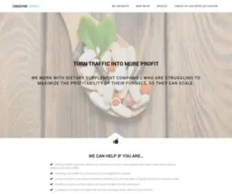 Creativethirst.com(Conversion Rate Optimization Services for natural health products) Screenshot