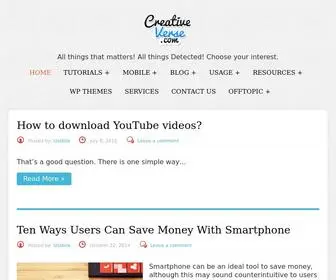 Creativeverse.com(All things that matters) Screenshot