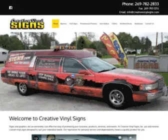 Creativevinylsigns.com(Custom Business Signs & Graphics in Michigan) Screenshot