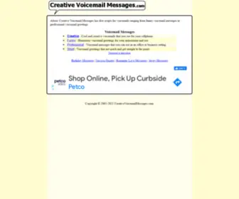 Creativevoicemailmessages.com(Creative Voicemail Messages) Screenshot