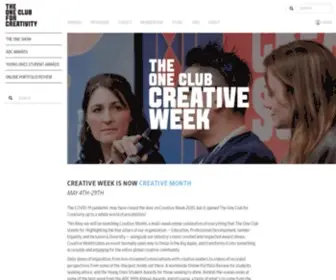 Creativeweek.org(The One Club) Screenshot