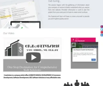 Creativision.in(Web Development Company in India. Creativision) Screenshot