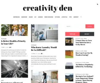 Creativityden.com(Creativity den) Screenshot