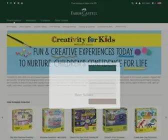 Creativityforkids.com(Faber-Castell USA) Screenshot