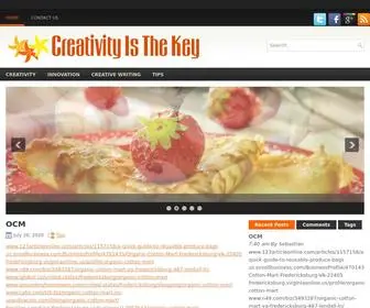 Creativityisthekey.com(Creativity is The Key) Screenshot