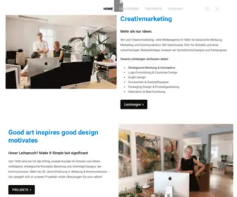 CreativMarketing.at(Fullservice Werbeagentur in Wels) Screenshot