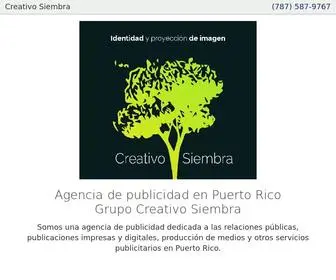 Creativosiembra.com(Grupo Creativo Siembra) Screenshot