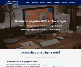 Creativosreales.com(Diseño de páginas Web en Nicaragua) Screenshot