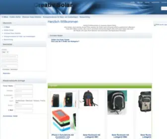 Creativsolar.com(Herzlich Willkommen) Screenshot