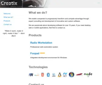 Creatixbih.com(Creatix software) Screenshot