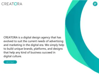 Creatora.co(CREATORA Digital Design Agency) Screenshot