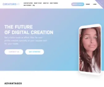 Creatorsar.com(Get A Tailor Made AR Effect Filter For Your Profile Created Specially) Screenshot