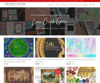 Creatorscouture.com(Best selling resources for graphic designers and illustrators) Screenshot
