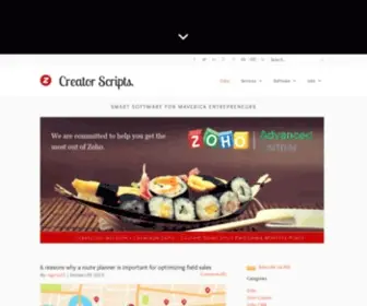 Creatorscripts.com(Leverage Zoho) Screenshot