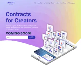 Creatorslegal.co(Contracts for Creators) Screenshot