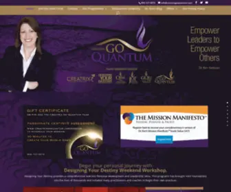 Creatrixgoquantum.com(Dr. Kim Redman) Screenshot