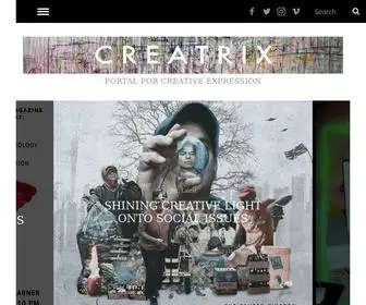 Creatrixmag.com(Portal for creative expression) Screenshot