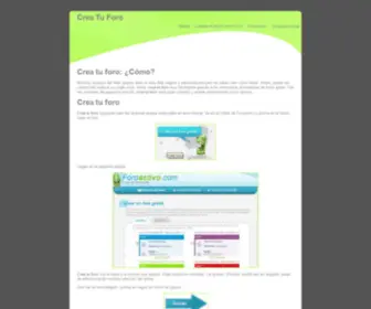 Creatuforo.org(Crea tu foro en pocos minutos) Screenshot