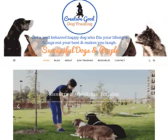Creaturegoodpetcare.com(Training Your Adopted Dog) Screenshot