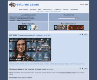 Creaturescaves.com(Creatures Caves) Screenshot