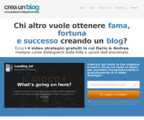 Creaunblog.it(Crea un Blog) Screenshot