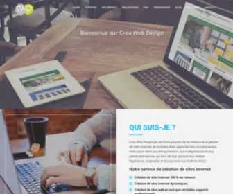 Creawebdesign.be(Crea Web Design: Agence web pour la création de sites web) Screenshot