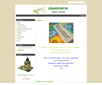 Creawebshop.be(Welkom bij Creawebshop) Screenshot