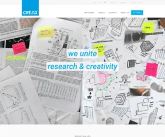 Creax.com(Intelligence for innovation) Screenshot