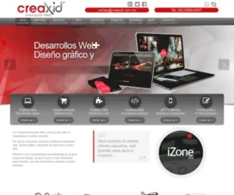 Creaxid.com.mx(Agencia de Diseño y Desarrollo) Screenshot