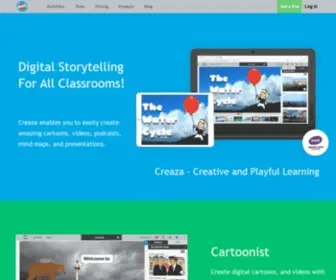 Creaza.com(Creative and Playful learning) Screenshot